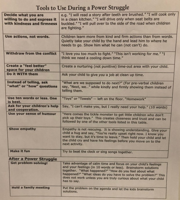 Tools to Use During a Power Struggle